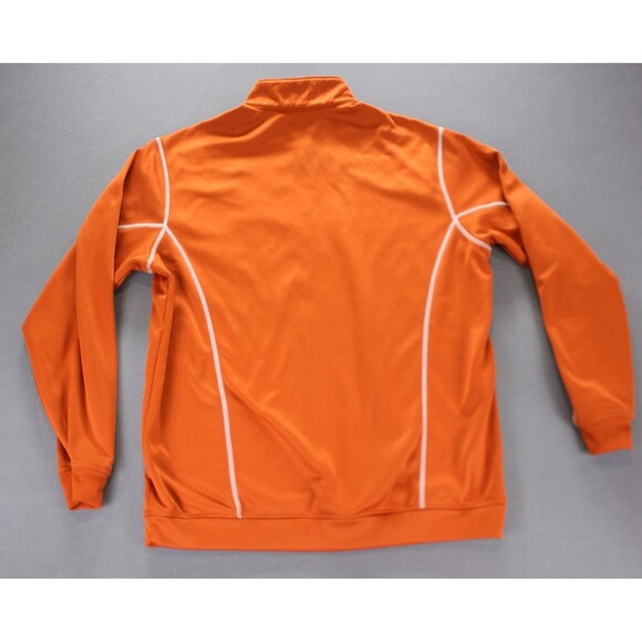 Nike Golf 1/4 Zip Sweatshirt Mens Therma Fit Pullover Orange Fleece Lined Logo L - Picture 3 of 11
